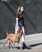 Paris Jackson - walking her dog in Los Angeles 02/18/2019