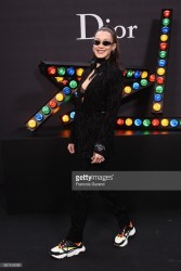 Bella Hadid attends Dior Homme Menswear Fall/Winter 2018-2019 show in Paris. January 20, 2018