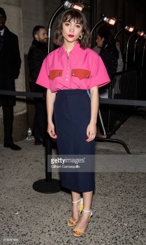 Rowan Blanchard is seen arriving at the Calvin Klein Collection during NYFW at New York Stock Exchange on February 13, 2018