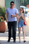Emma Roberts and Garrett Hedlund - Out for a coffee run in Los Angeles, CA (July 19, 2019)