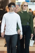 Sophie Turner & Joe Jonas - at Charles de Gaulle Airport in Paris, France 09/01/2018