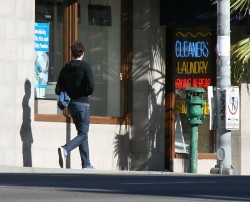 Adam Brody - Going to get his jeans dry cleaned - December 31, 2007