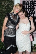 Lena Dunham - and Jaime King have a girl bonding moment and share a long hug while hanging out at an event at Violet Grey in Hollywood - July 11, 2018