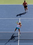 Alicja Rosolska and Abigail Spears - during WTA Dubai Championships in Dubai February 23-2018