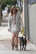Paris Jackson - walking her dog in Los Angeles 04/11/2019