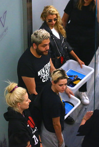 Kristen Stewart & Stella Maxwell - At JFK airport in New York, July 8, 2019