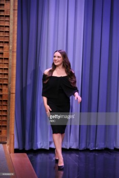 Katherine Langford at The Tonight Show Starring Jimmy Fallon on  March 7, 2018