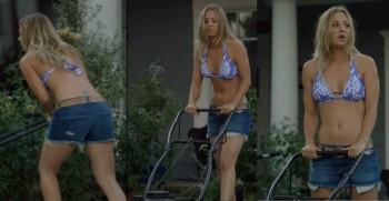 Kaley Cuoco Untouchable mowing (edited by me)