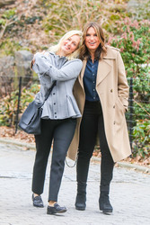 Mariska Hargitay & Ali Wentworth - On The Set of 'Law and Order: Special Victims Unit' in New York on March 15, 2019