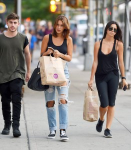 Bella Hadid - Out in New York , August 25, 2014