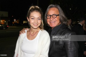 Gigi Hadid and father Mohamed Hadid attend the grand opening of Royal Personal Training on January 29, 2015 in Los Angeles, California