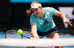 Jelena Ostapenko - during practice at the 2019 Australian Open at Melbourne Park in Melbourne 01/12/2019