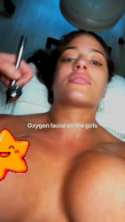 Ashley Graham Topless and Getting an Oxygen Facial - 5/7/18 Instagram Stories