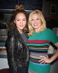 Katharine McPhee & Megan Hilty - Backstage at the hit musical 'Waitress' on Broadway at The Brooks Atkinson Theatre in New York City, 2018-04-14