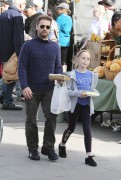 Jason Priestley & Ian Ziering - Enjoy a day at the farmers market with their families in Studio City, CA - 21 January 2018