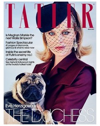 Eva Herzigová -  Tatler Magazine Cover UK - March 2019