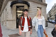 Joe Jonas & Sophie Turner - Seen leaving Celine boutique during Paris Fashion Week - Menswear Spring/Summer 2020 on June 22, 2019
