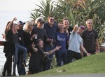 Matt Damon - enjoying a sunset football and beer drinking session with some of his new Aussie mates - July 01, 2018