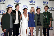 Nicholas Hoult attends the 'Dark Phoenix' & 'Tolkien' press line during WonderCon in Anaheim, CA (March 29, 2019)