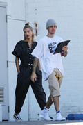 Hailey Baldwin Bieber & Justin Bieber - enjoy a Saturday cruise in their Lamborghini, LA 06/08/2019