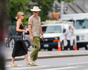 Annabelle Wallis and Chris Pine out and about in downtown Manhattan (June 25, 2019)