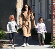 Megan Fox - Takes two of her kids to the mall in Calabasas. 02.23.19