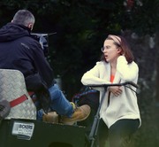 Millie Bobby Brown on set of her new film 'Enola Holmes' in Buckinghamshire, UK (June 26, 2019)