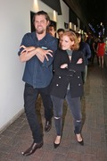Jessica Chastain - and husband Gian Luca are joined by the cast of IT Chapter 2 for a night out in Toronto - July 07, 2018