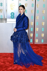 Lily Collins - BAFTA Awards at The Royal Albert Hall in London 02/10/2019