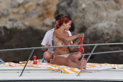 [NSFW] Rita Ora - topless on a yacht on in Tuscany 06/05/2018