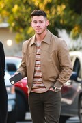 Nick Jonas - leaves a photoshoot at the Flutter art gallery in Los Angeles 01/14/2020