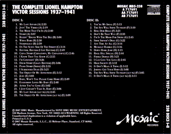 Lionel Hampton - The Complete Lionel Hampton Victor Sessions 1937-1941 (disc 5) - (2008)