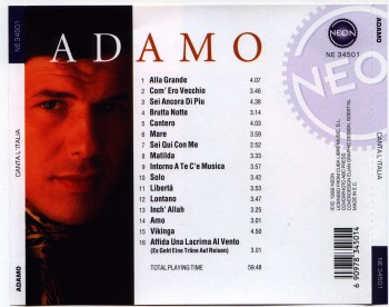 Adamo - Canta l'Italia (1999) .mp3 -128 Kbps