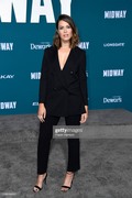 Mandy Moore attends the premiere of Lionsgates' "Midway" at Regency Village Theatre on November 05, 2019