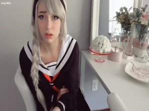 Webcam Show - Kira Akakawa Gets You All To Herself - Indigo White.