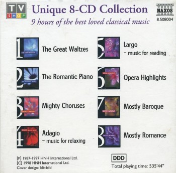 101 Classics: The Best Loved Classical Melodies (8 CD) (1997) FLAC