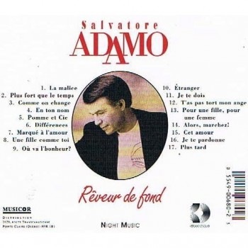 Adamo - Rêveur De Fond (1992) .mp3 -320 Kbps