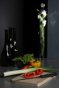  Овощи, бутылки, цветы в темных тонах / Vegetables, bottles, flowers in dark colors Ac2ba61352779454