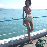 Naked Babe on Vacation Trip