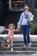 Natalie Portman - Takes her daughter Amalia on a mid-day coffee run in Los Feliz, CA (January 13, 2020)