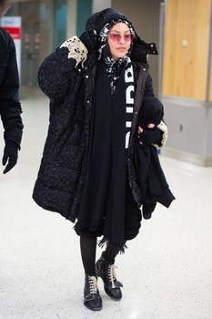 Madonna - arrives at JFK Airport in New York, 27 December 2019