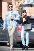Brittany Snow - and Tyler Stanaland leave lunch at Joan's On Third in Studio City, CA (January 13, 2020)
