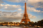 Эйфелева башня в осенних листьях / Eiffel Tower with autumn leaves in Paris 85ef181322849881