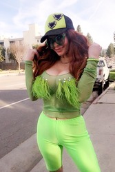 Phoebe Price - Poses while out walking her dog in Beverly Hills 03/05/2020