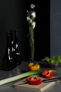  Овощи, бутылки, цветы в темных тонах / Vegetables, bottles, flowers in dark colors Eac1411352779472
