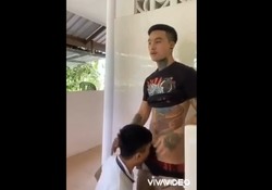 LALAKING MAY TATTOO SINUBO ANG MALAKING TARUGO