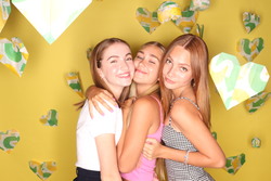 Emily Skinner, Nadia Turner & Lauren Orlando - Subway x Brat launch party photobooth - September 3rd 2019