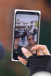 Christina Milian - "the two take an epic selfie with paparazzi in the background at The Ivy in West Hollywood" 01/14/2020