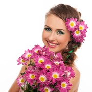 Красивая девушка с цветами / Beautiful girl with flowers 4e51e41322916171