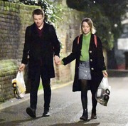Saoirse Ronan - taking an evening stroll and holding hands with a Scottish actor Jack Lowden, London 01/08/2020
